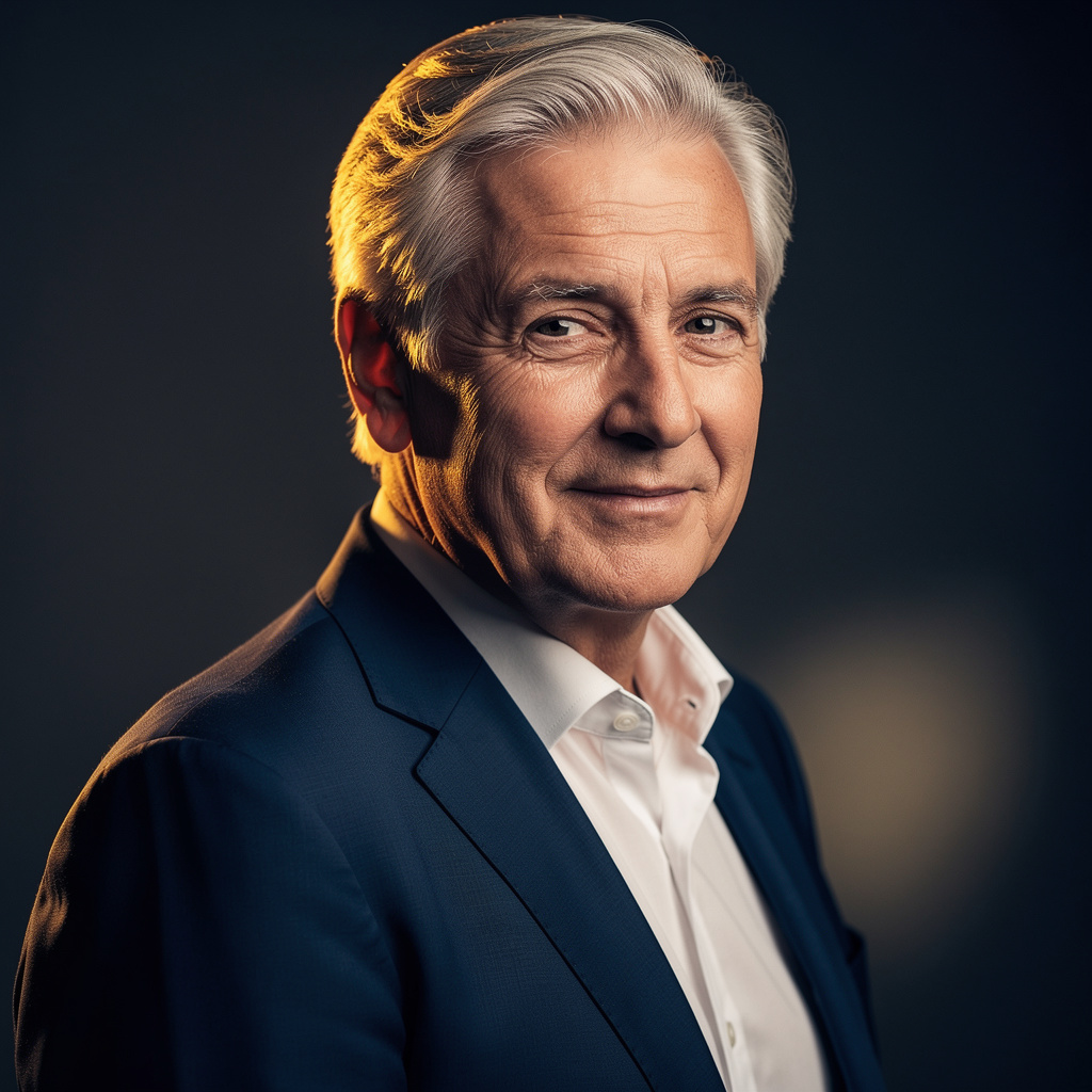 Portrait of a distinguished professional in their later years